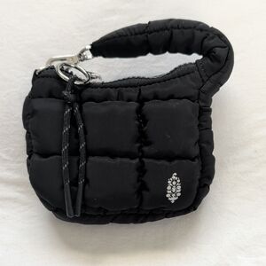 Black Micro Quilted Women's Bag